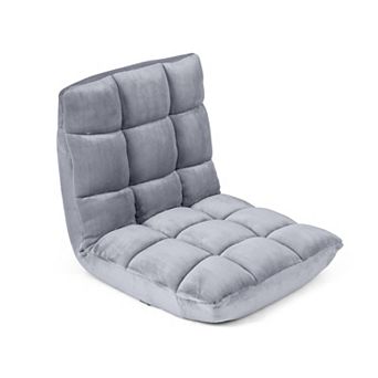 Costway Adjustable 14-Position Floor Chair Folding Lazy Sofas & Couches Cushioned