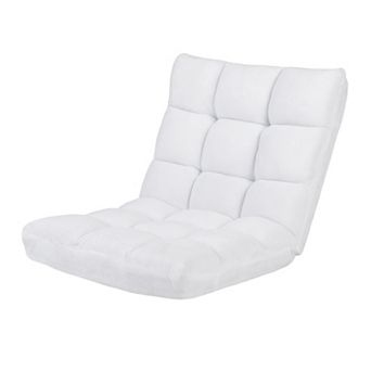 Costway Adjustable 14-Position Floor Chair Folding Lazy Sofas & Couches Cushioned