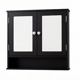 Costway Wall Mount Mirror Cabinet Bathroom Medicine Cabinet Organizer