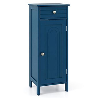 Costway Bathroom Storage Floor Cabinet Organizer Free-Standing w/ Drawer