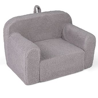 Costway Kids Couch Portable Toddler Sofa with Handle Anti-slip Base Removable Comfy Chair
