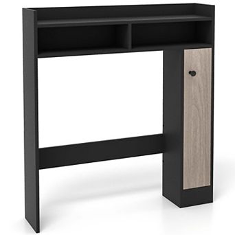 Costway Over the Toilet Bathroom Cabinet Floor Storage Organizer with Adjustable Shelves