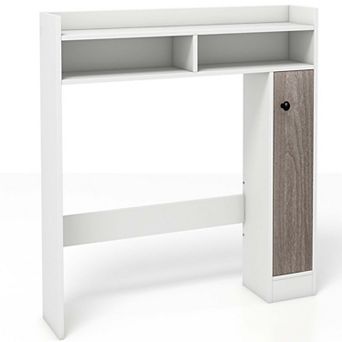 Costway Over the Toilet Bathroom Cabinet Floor Storage Organizer with Adjustable Shelves