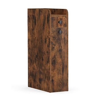 Costway Small Bathroom Storage Cabinet 4 tier Narrow Toilet Side Storage Cabinet