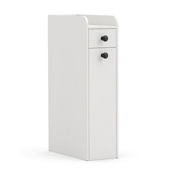 Costway Small Bathroom Storage Cabinet 4 tier Narrow Toilet Side Storage Cabinet