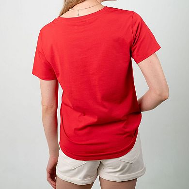 Club 76 Denim and Ditsy Flag Tee