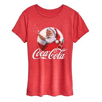 Women's Coca-Cola Santa Claus Vintage Christmas Graphic Tee