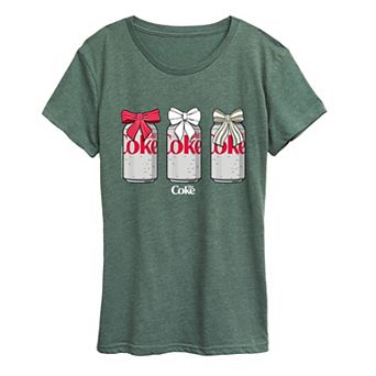 Women's Diet Coke Christmas Bows Graphic Tee