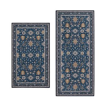 Laura Ashley Imagine Aure 2-Pack Chenille Rug