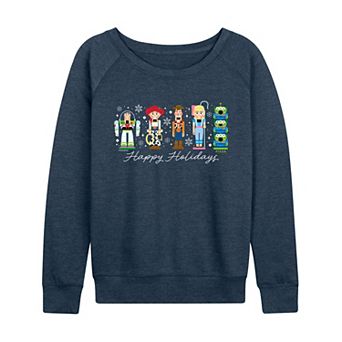 Women's Disney / Pixar'sToy Story Happy Holidays Nutcrackers French Terry Long Sleeve Tee