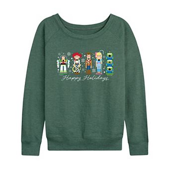 Women's Disney / Pixar'sToy Story Happy Holidays Nutcrackers French Terry Long Sleeve Tee