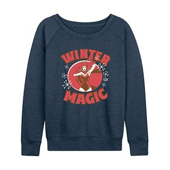 Women's Marvel Scarlet Witch Winter Magic French Terry Long Sleeve Tee