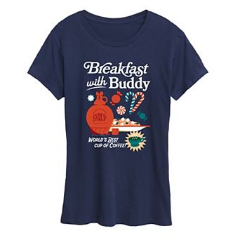Women's Elf Breakfast with Buddy Graphic Tee