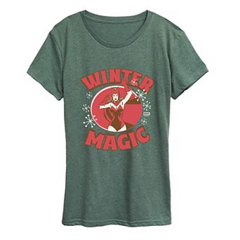 Women's Marvel Scarlet Witch Winter Magic Graphic Tee