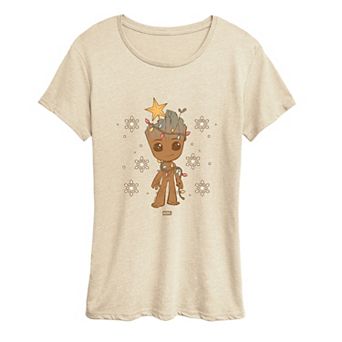 Women's Marvel Guardians Of The Galaxy Groot Graphic Tee