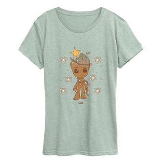 Women's Marvel Guardians Of The Galaxy Groot Graphic Tee