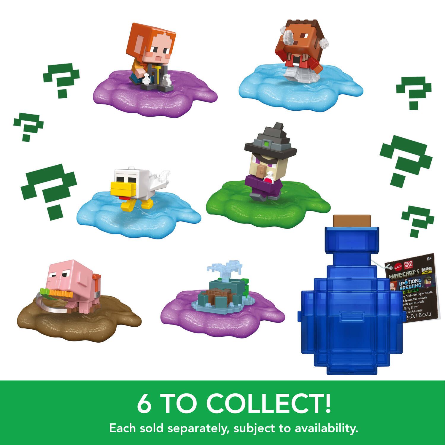 Детские фигурки Mattel Minecraft Mini Mode Potion Brewing Action Figures - Styles May Vary — фото 6