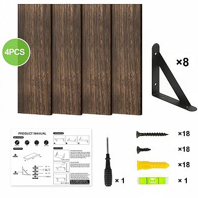 Floating Wall Shelves Rustic Wood Mounted Storage Decor for Bedroom Bathroom Kitchen Living Room
