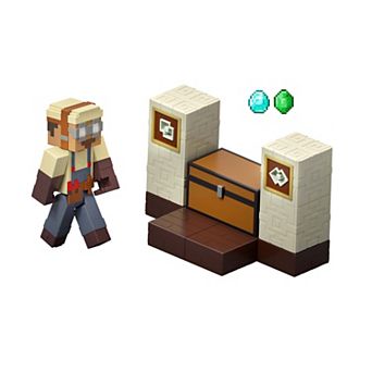 Mattel Minecraft Dusters Loot Stash Action Figure with Hidden Treasure Feature