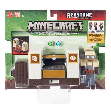 Mattel Minecraft Dusters Loot Stash Action Figure with Hidden Treasure Feature