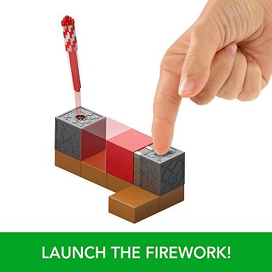 Mattel Minecraft Protectors 3.25-inch Firework Launcher Action Figure & Accessories
