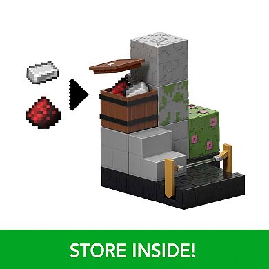 Mattel Minecraft Trappers Trip Wire Action Figure & Zombie Trip Wire Feature