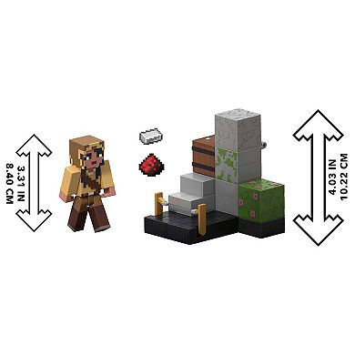 Mattel Minecraft Trappers Trip Wire Action Figure & Zombie Trip Wire Feature