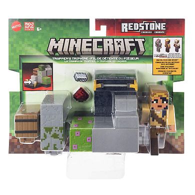 Mattel Minecraft Trappers Trip Wire Action Figure & Zombie Trip Wire Feature