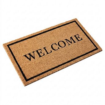 Coco Coir Door Mat Heavy Duty Backing Outdoor Indoor Welcome Mat