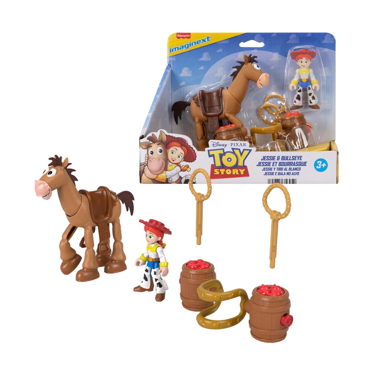 Детский игровой набор IMAGINEXT Disney / Pixar's Toy Story Jessie & Bullseye Play Set with Projectiles & Saddle — фото 1