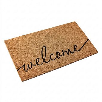 Coco Coir Door Mat Heavy Duty Backing Outdoor Indoor Entrance Dirt Scraping Low Maintenance