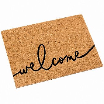 Coir Welcome Doormat Durable Sustainable Pet Friendly Easy Maintenance Indoor Outdoor