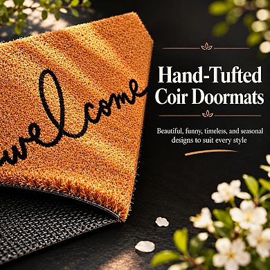 Coir Welcome Doormat Durable Sustainable Pet Friendly Easy Maintenance Indoor Outdoor