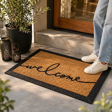 Coir Welcome Doormat Durable Sustainable Pet Friendly Easy Maintenance Indoor Outdoor