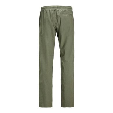Jack And Jones Mens Linen Blend Relaxed Fit Trousers