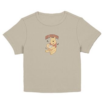 Juniors' Disney's Winnie the Pooh Oh Hunny Graphic Baby Tee