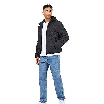 Brave Soul Mens Padded Hooded Jacket