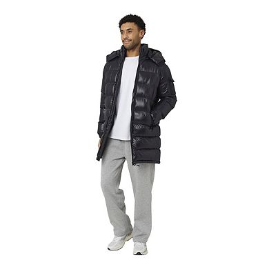 Brave Soul Mens Nylon Funnel Neck Padded Jacket