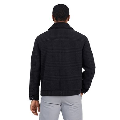 Brave Soul Mens Steffan Checked Wool Jacket