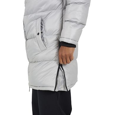 Brave Soul Mens Hooded Long Length Padded Jacket