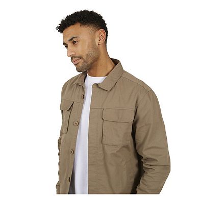 Brave Soul Mens Collared Button-Down Jacket