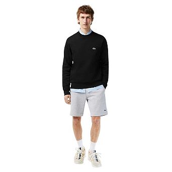 Lacoste Mens Embroidered Logo Fleece Crew Neck Sweatshirt