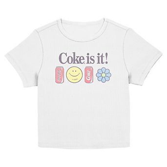 Juniors' Coca-Cola Coke Is It! Icons Graphic Baby Tee