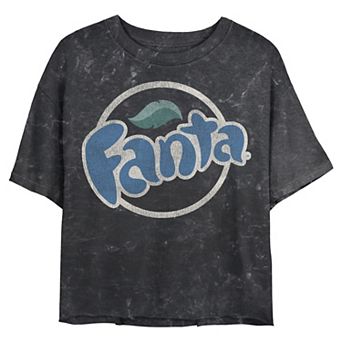 Juniors' Fanta Vintage Logo Cropped Graphic Tee