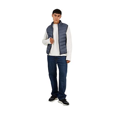 Brave Soul Mens Chevron Quilted Padded Gilet
