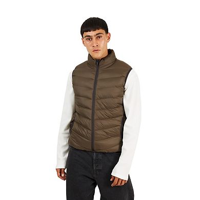 Brave Soul Mens Chevron Quilted Padded Gilet