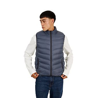 Brave Soul Mens Chevron Quilted Padded Gilet