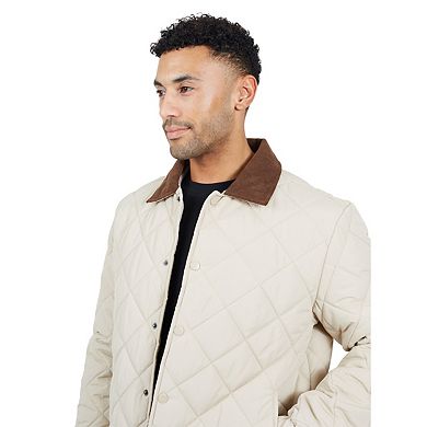 Brave Soul Mens Quilted Padded Coach Jacket