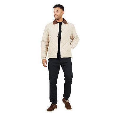 Brave Soul Mens Quilted Padded Coach Jacket