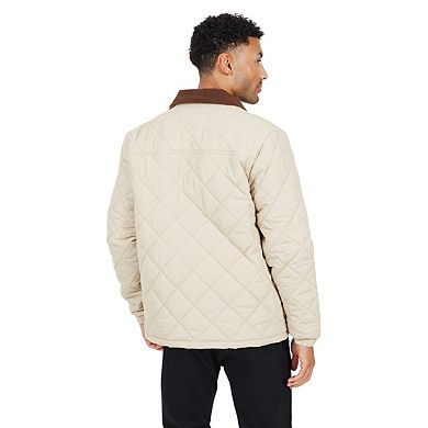 Brave Soul Mens Quilted Padded Coach Jacket